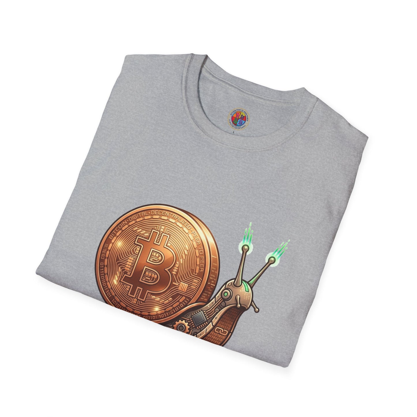 Bitcoin Snail T-Shirt — "Bitcoin Snail: The Slowest, Surest Path" Crypto Tee