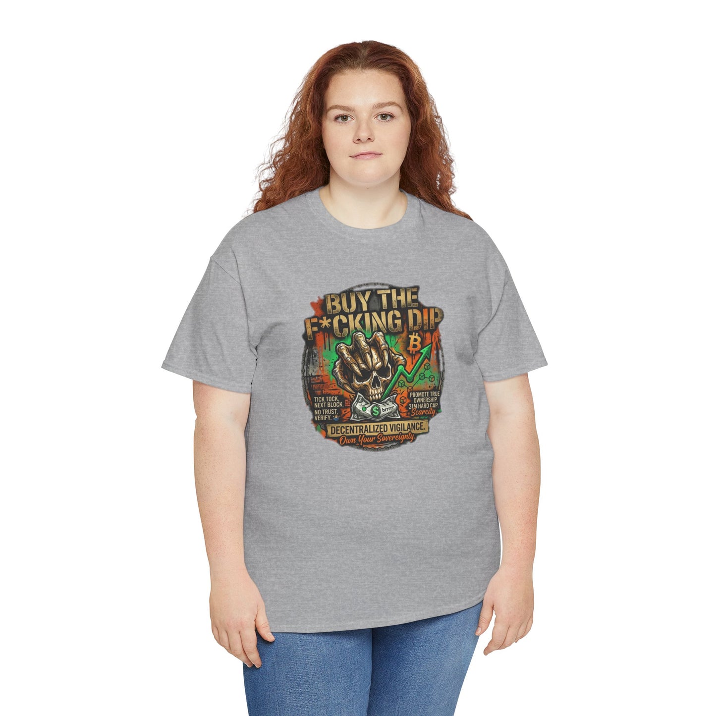 Buy The F*cking Dip Graphic Tee — Stock Market Crypto HODL Trading Shirt