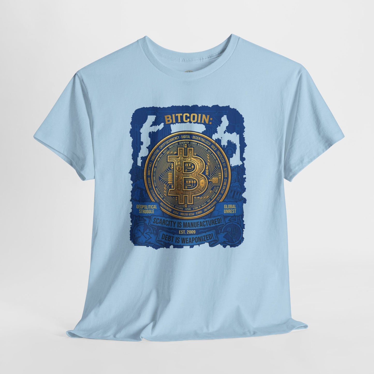 Bitcoin Vintage Coin Graphic Tee — Crypto Enthusiast T-Shirt