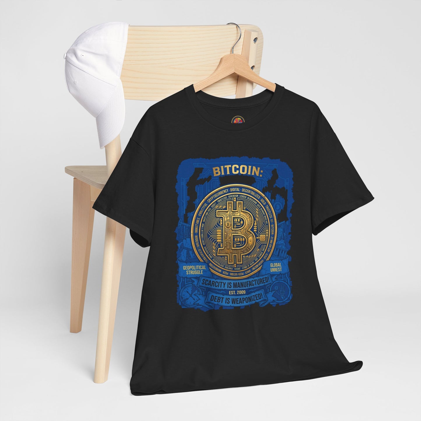 Bitcoin Vintage Coin Graphic Tee — Crypto Enthusiast T-Shirt