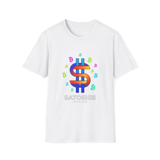Satoshis Colorful Bitcoin Logo T-Shirt