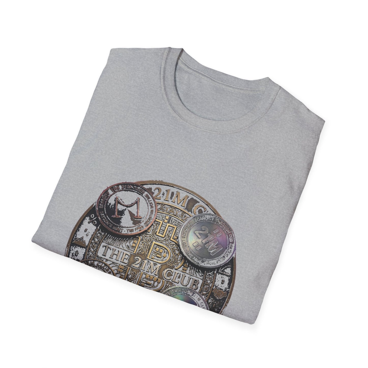 Vintage 21M Club Coin Circle T-Shirt — Retro Currency Graphic Tee