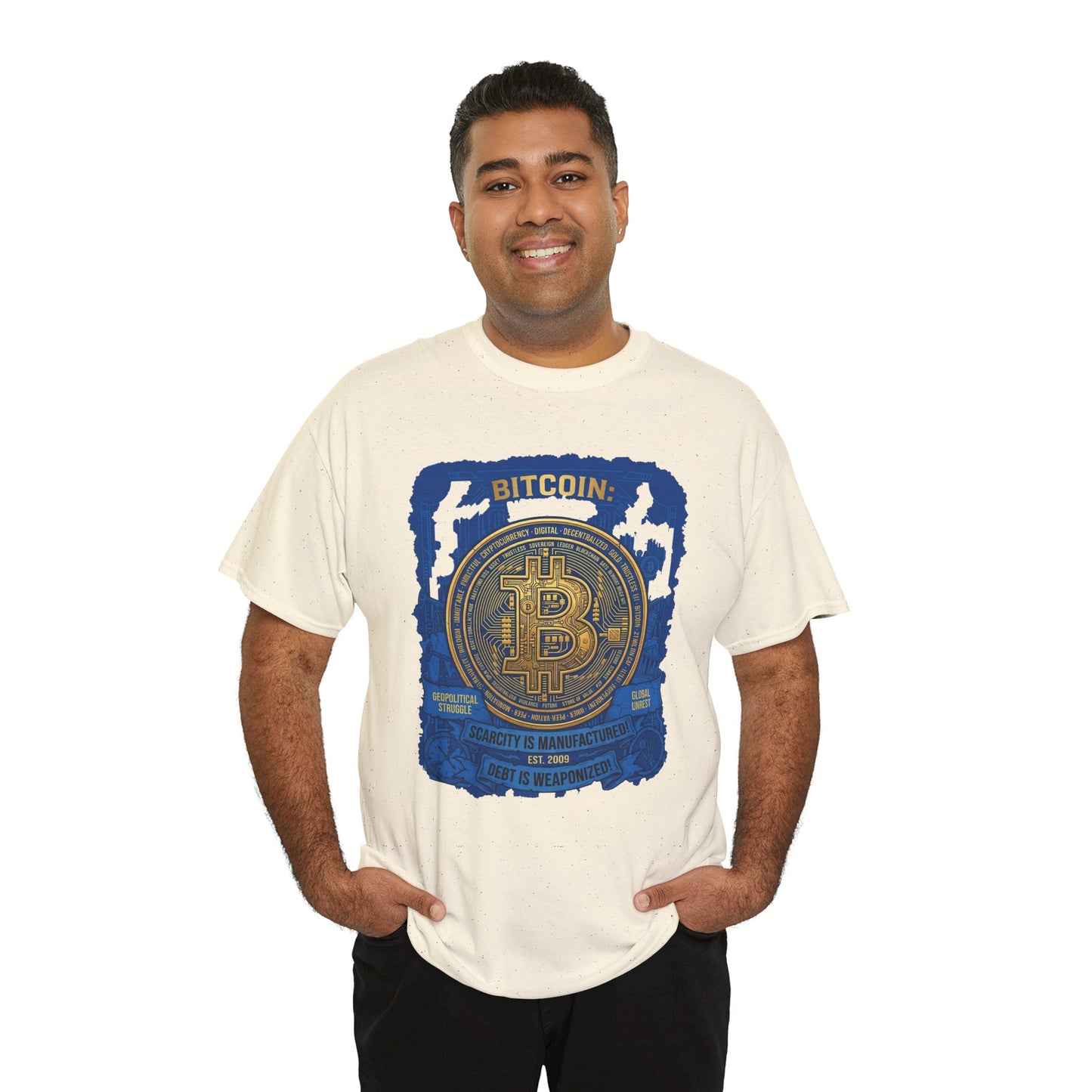 Bitcoin Vintage Coin Graphic Tee — Crypto Enthusiast T-Shirt