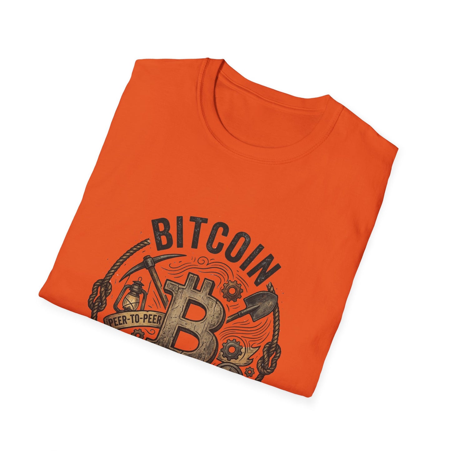 Bitcoin Hard Money T-Shirt — Vintage Crypto Mining Design
