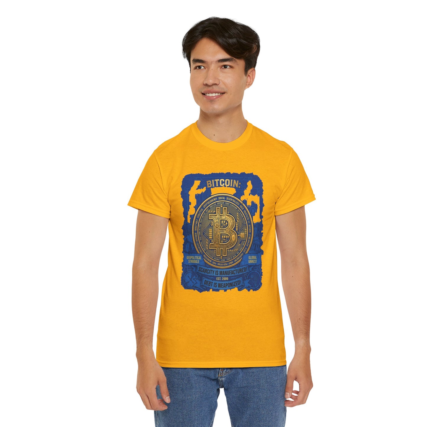 Bitcoin Vintage Coin Graphic Tee — Crypto Enthusiast T-Shirt