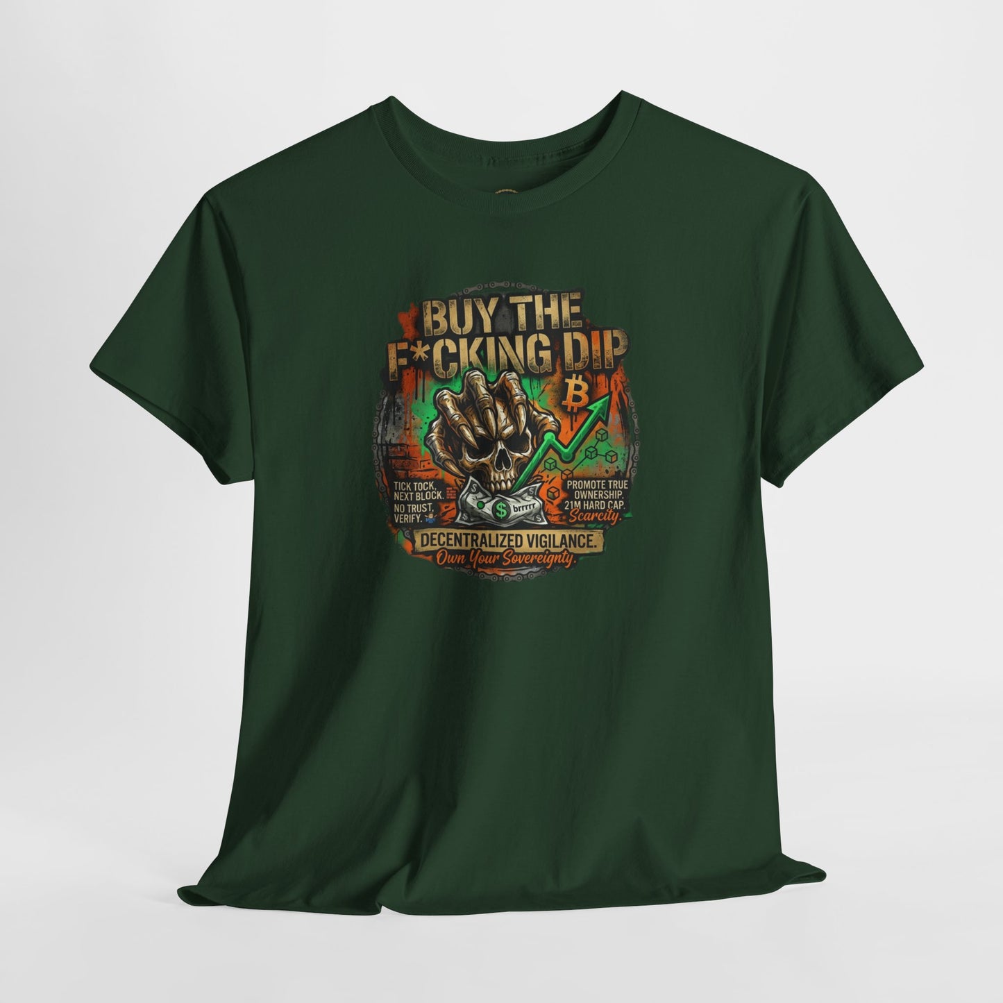 Buy The F*cking Dip Graphic Tee — Stock Market Crypto HODL Trading Shirt