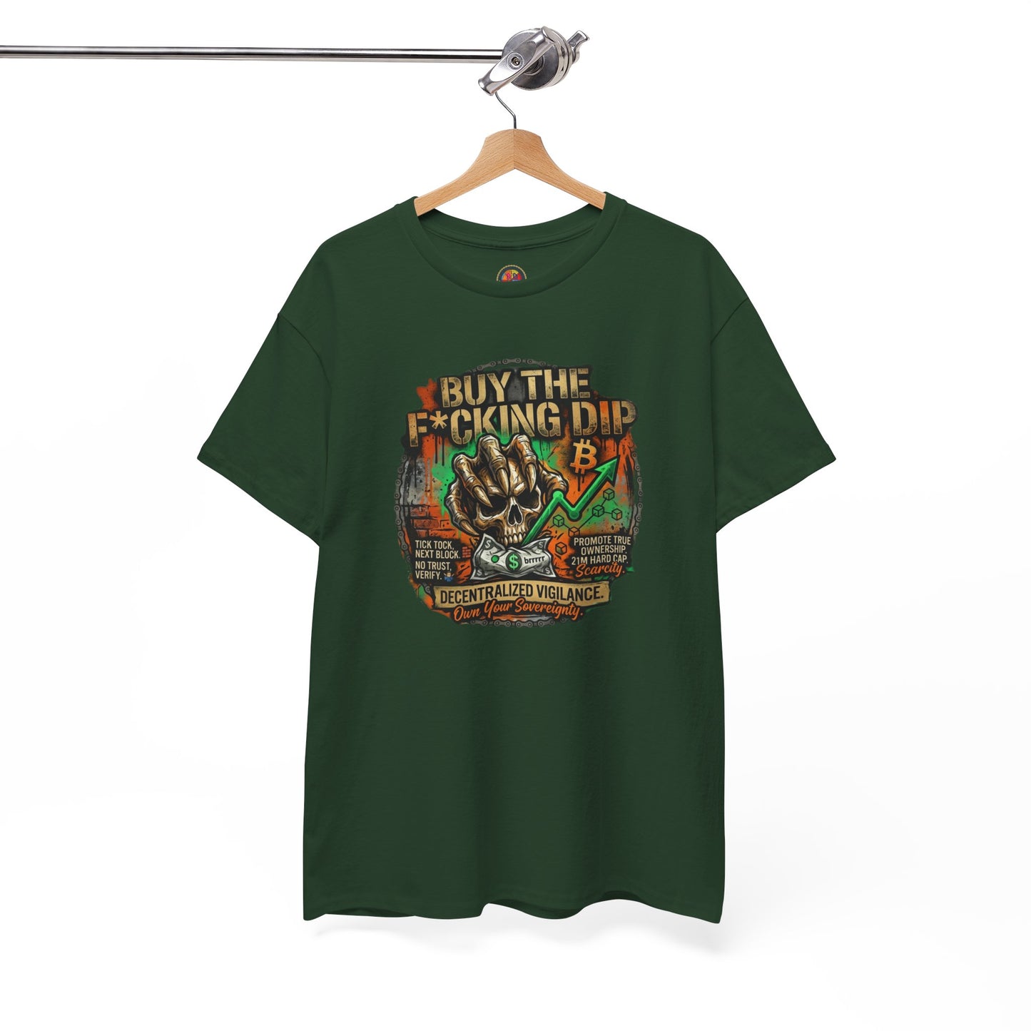 Buy The F*cking Dip Graphic Tee — Stock Market Crypto HODL Trading Shirt