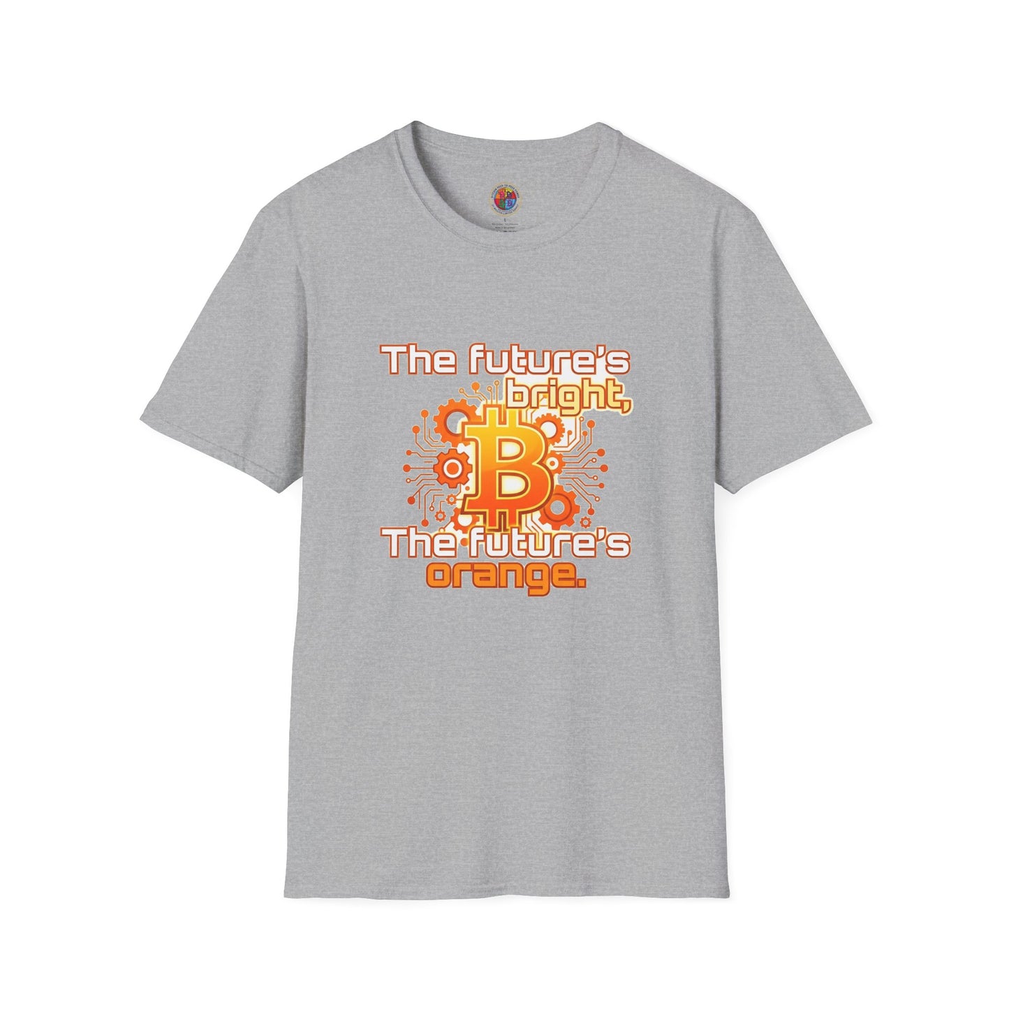 Bitcoin T-Shirt — “The Future’s Bright, The Future’s Orange” Crypto Tee