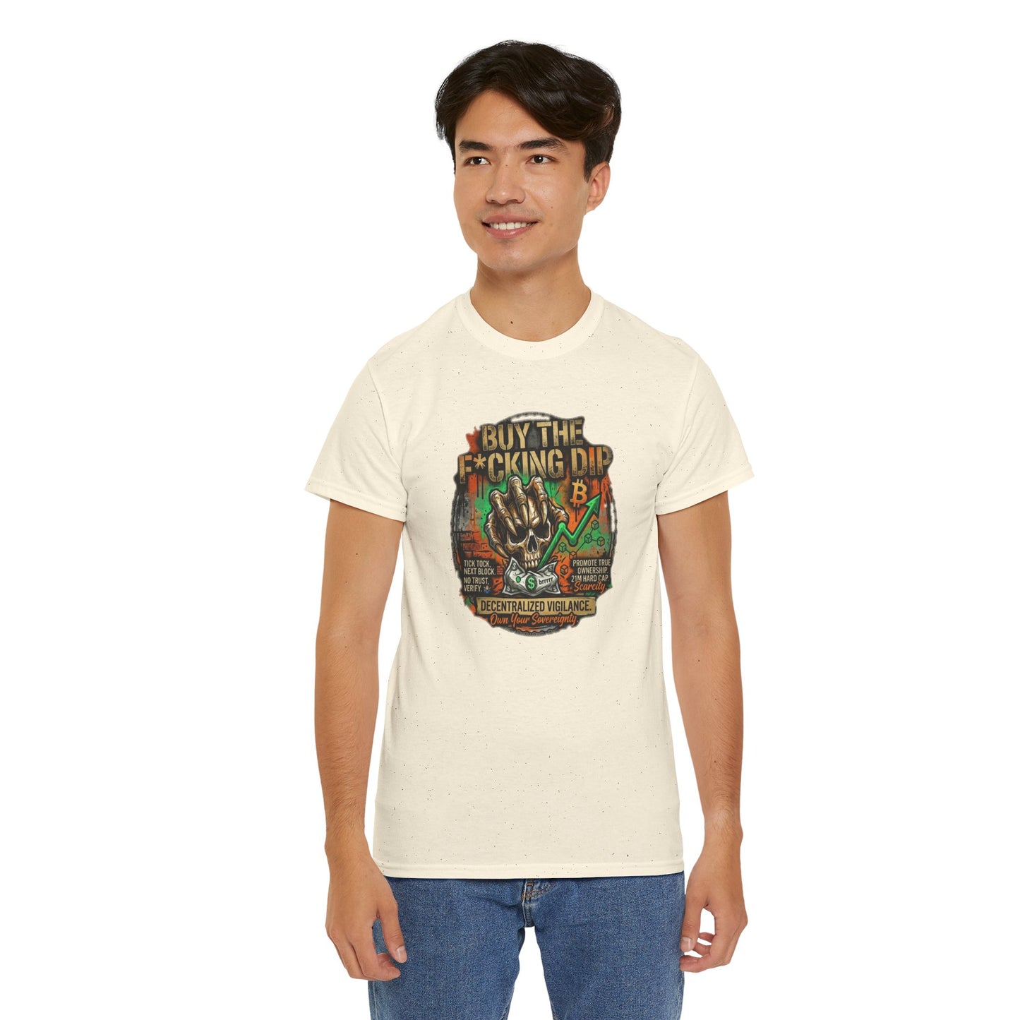 Buy The F*cking Dip Graphic Tee — Stock Market Crypto HODL Trading Shirt