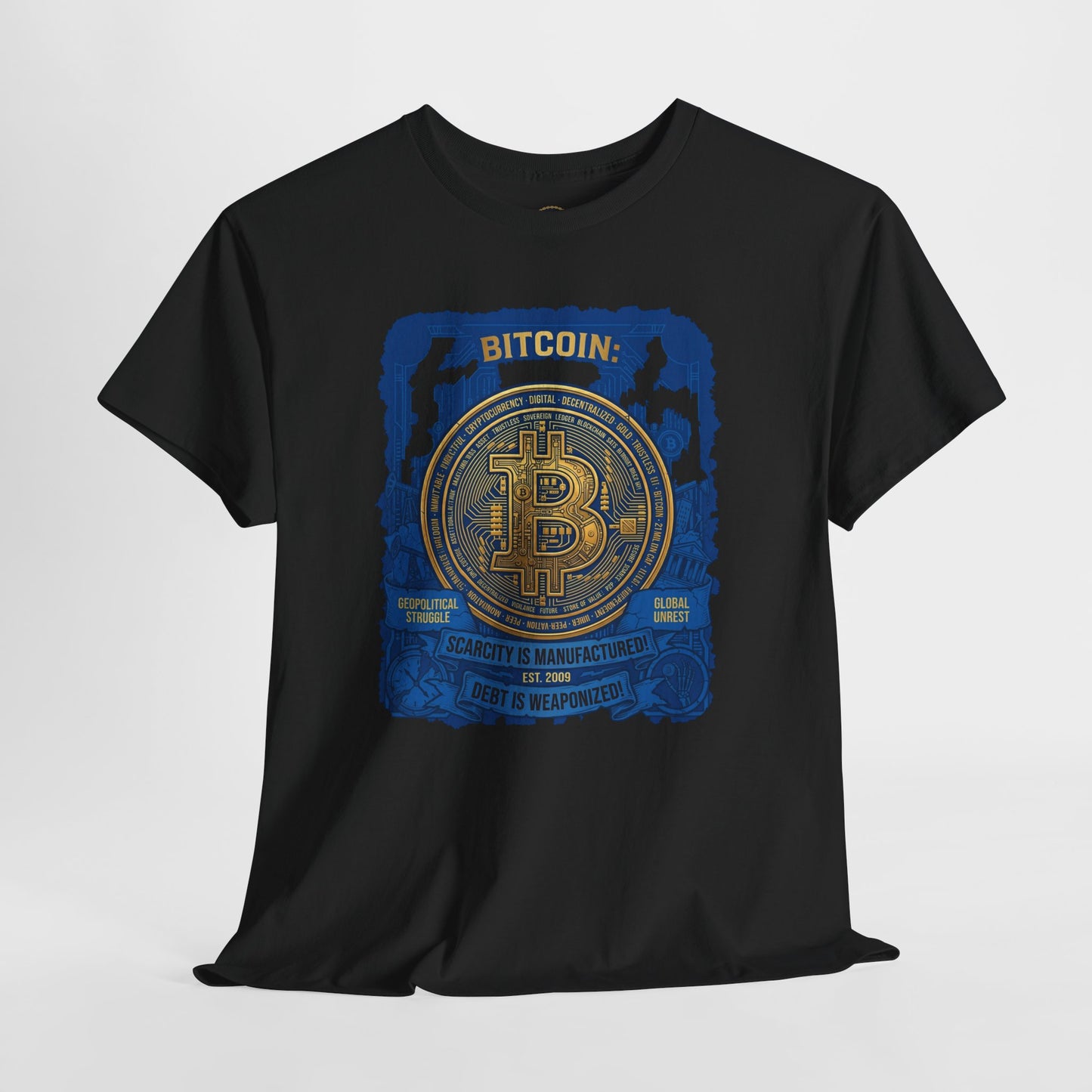 Bitcoin Vintage Coin Graphic Tee — Crypto Enthusiast T-Shirt