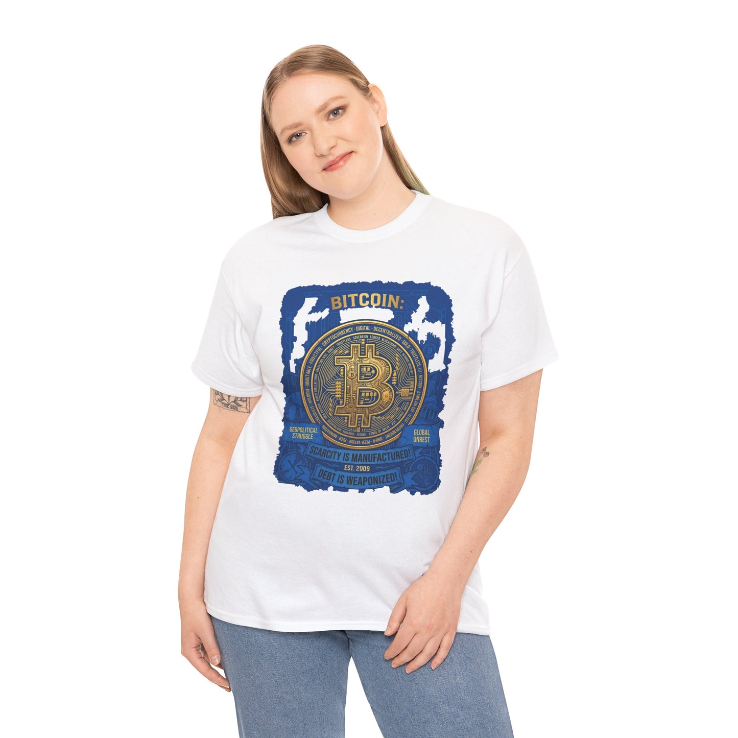 Bitcoin Vintage Coin Graphic Tee — Crypto Enthusiast T-Shirt