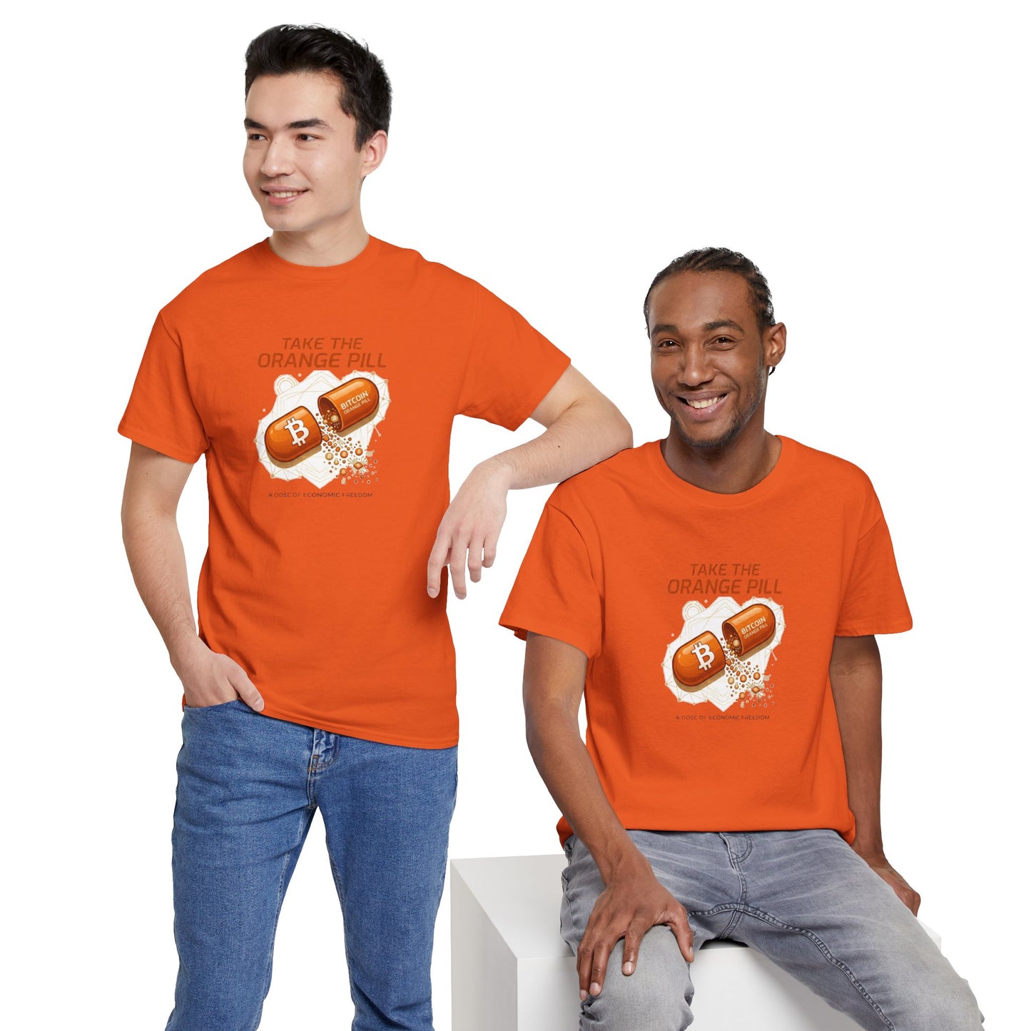 Bitcoin 'Take The Orange Pill' Graphic Tee