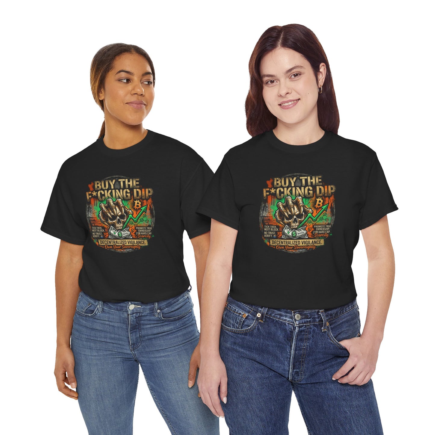 Buy The F*cking Dip Graphic Tee — Stock Market Crypto HODL Trading Shirt