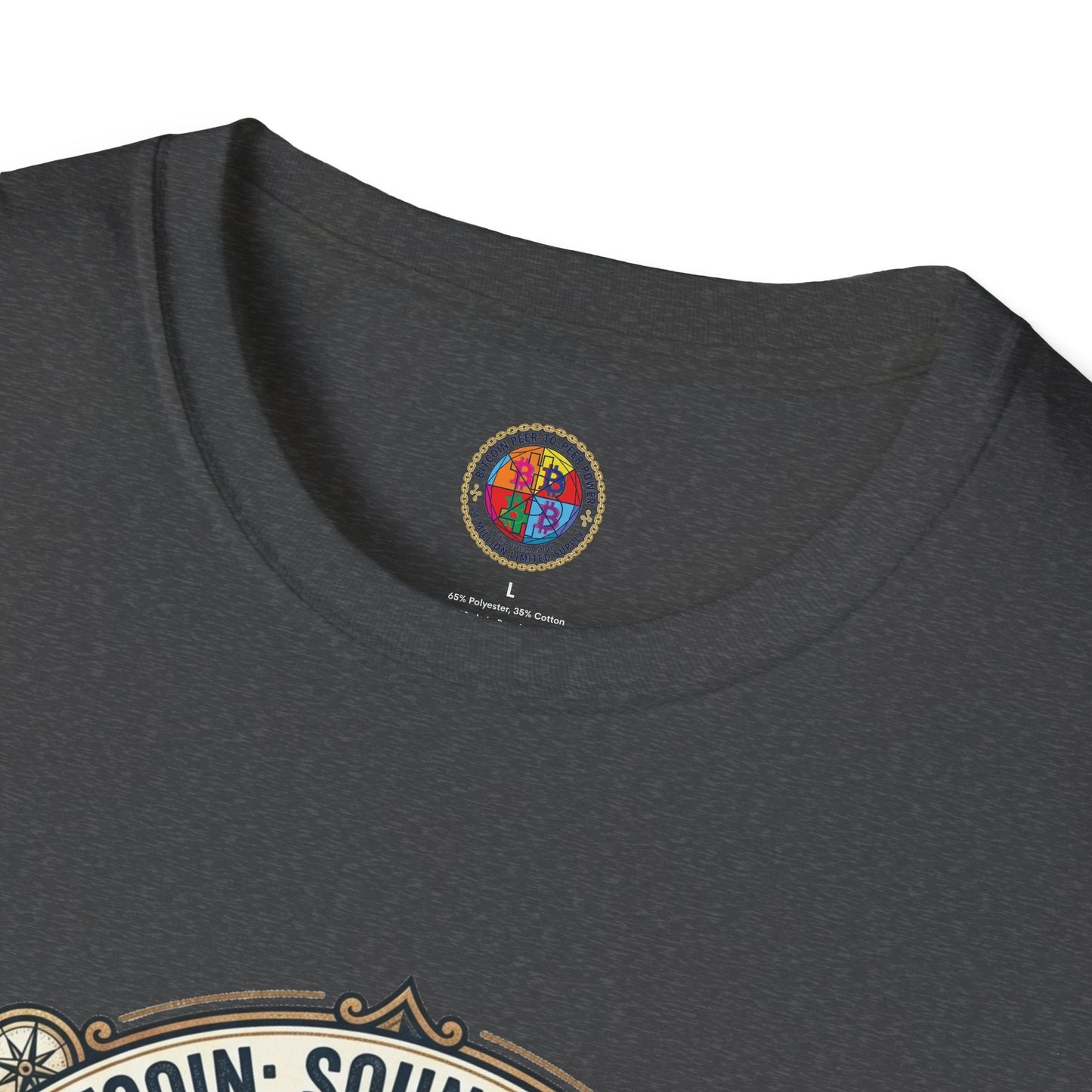 Bitcoin Emblem T-Shirt — "Bitcoin: Sound Money" Vintage Crypto Crest Tee