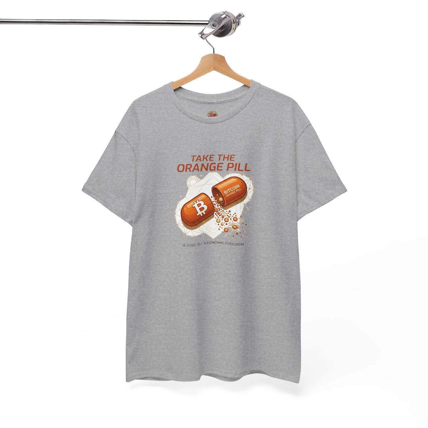 Bitcoin 'Take The Orange Pill' Graphic Tee