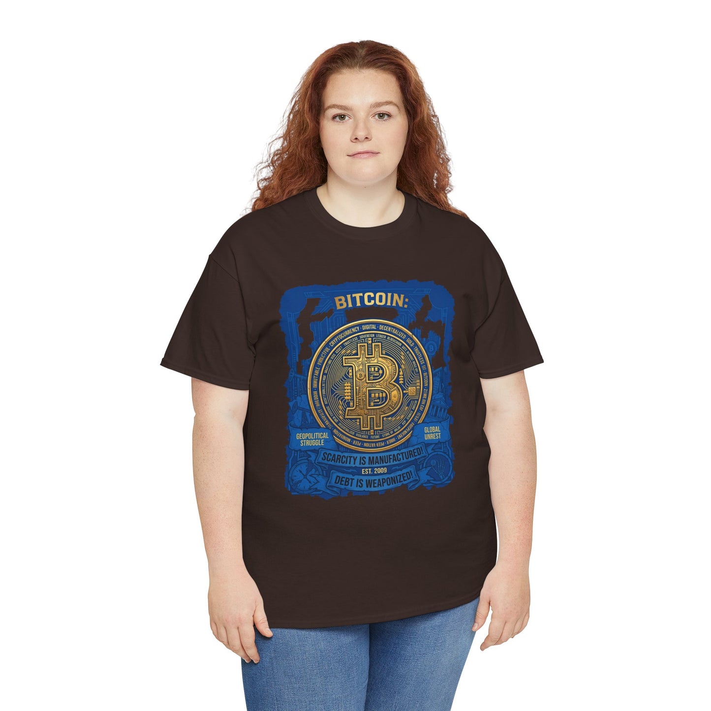 Bitcoin Vintage Coin Graphic Tee — Crypto Enthusiast T-Shirt