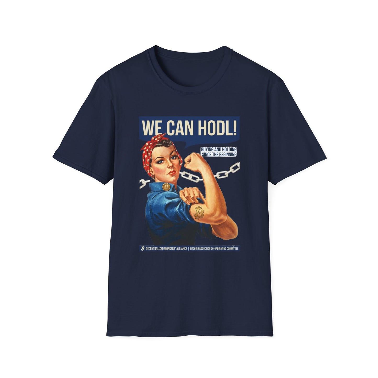 HODL Rosie T-Shirt – We Can HODL! Crypto Investor Retro Tee