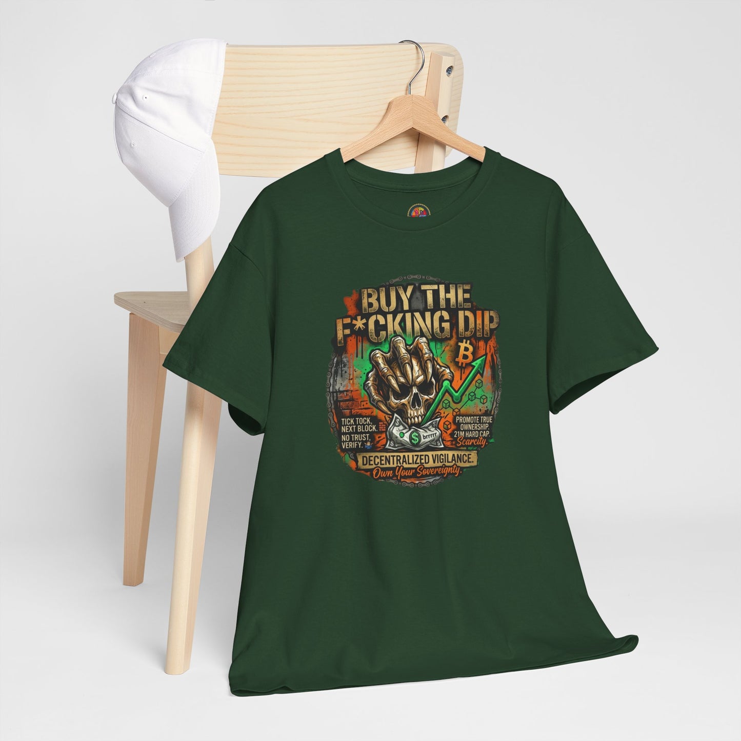Buy The F*cking Dip Graphic Tee — Stock Market Crypto HODL Trading Shirt