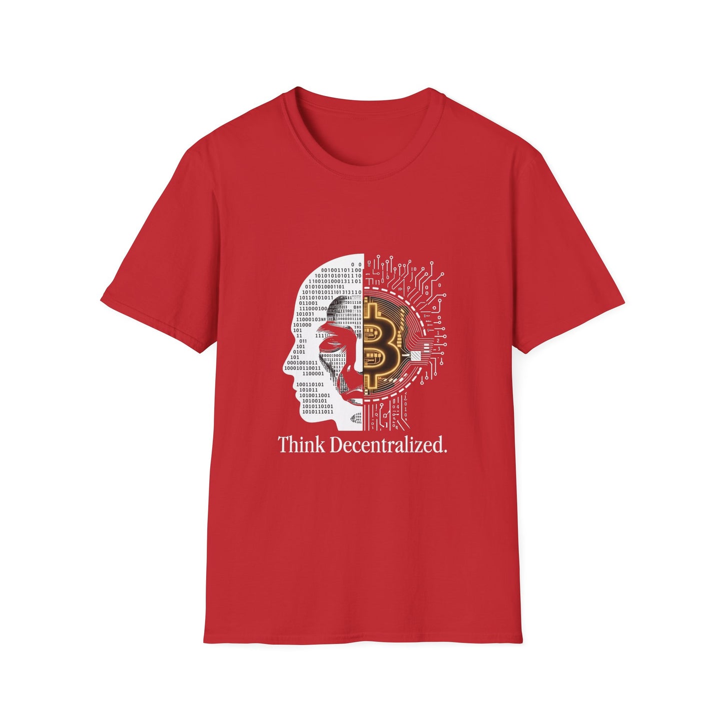 Think Decentralized Bitcoin T-Shirt — Crypto Tech Graphic Tee
