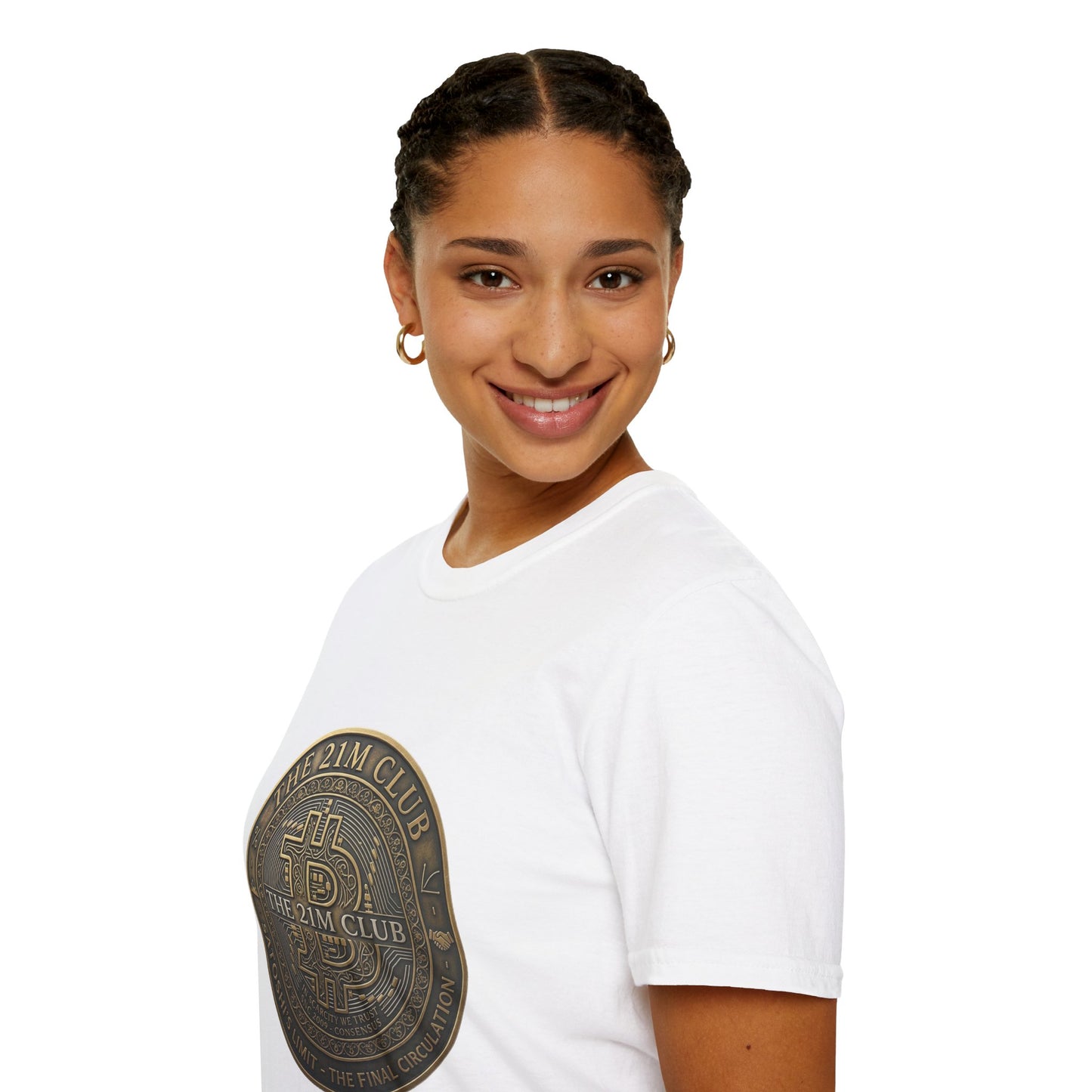 Bitcoin The 21M Club T-Shirt — Retro Crypto Coin Design
