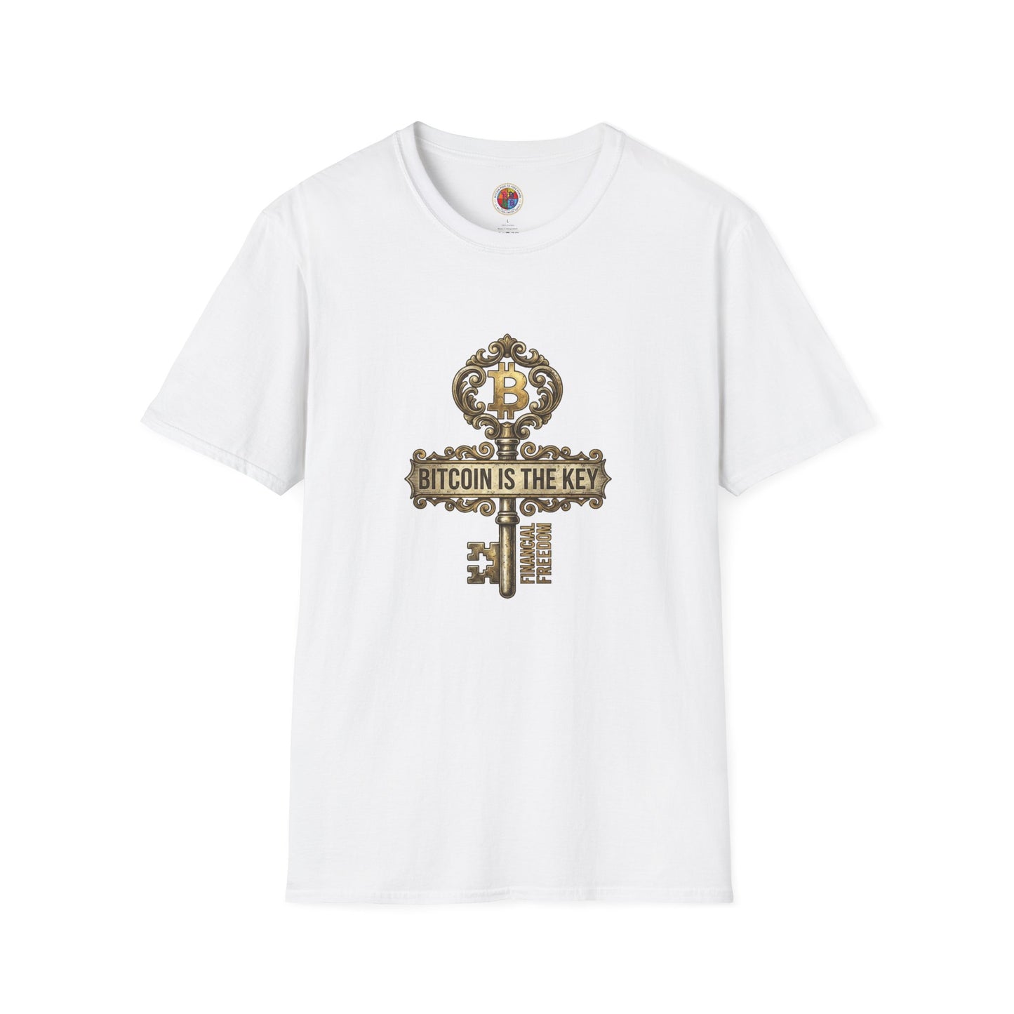 Bitcoin Is The Key Graphic T-Shirt — Vintage Key Crypto Tee