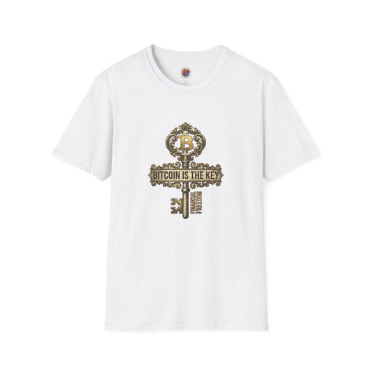 Bitcoin Is The Key Graphic T-Shirt — Vintage Key Crypto Tee
