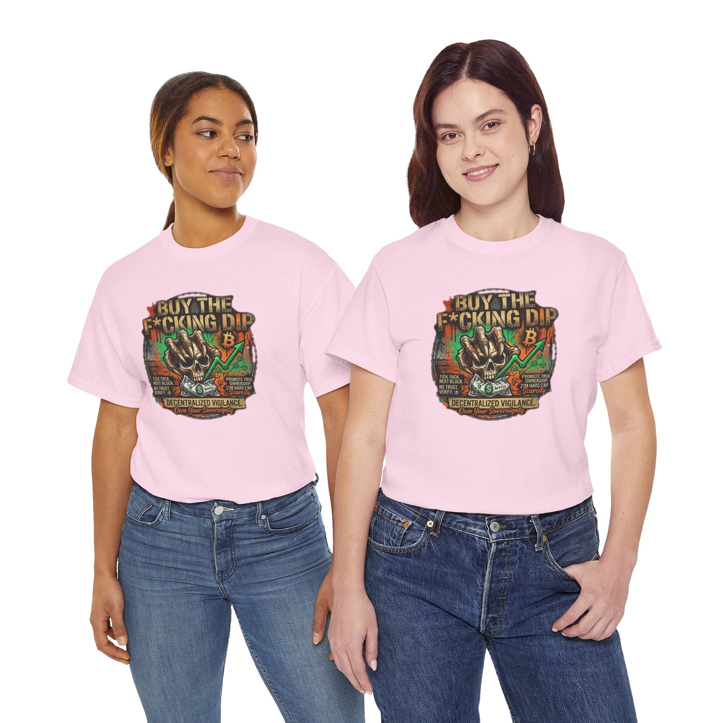 Buy The F*cking Dip Graphic Tee — Stock Market Crypto HODL Trading Shirt