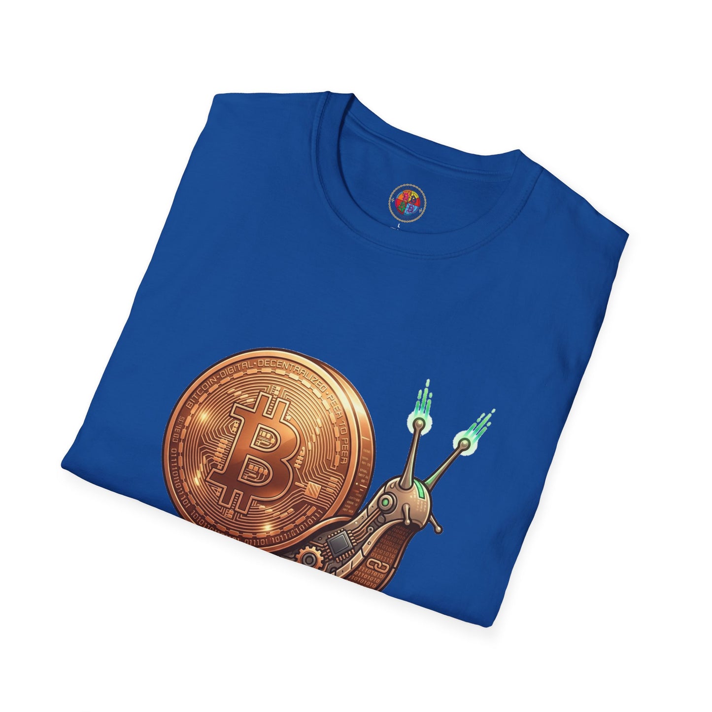 Bitcoin Snail T-Shirt — "Bitcoin Snail: The Slowest, Surest Path" Crypto Tee