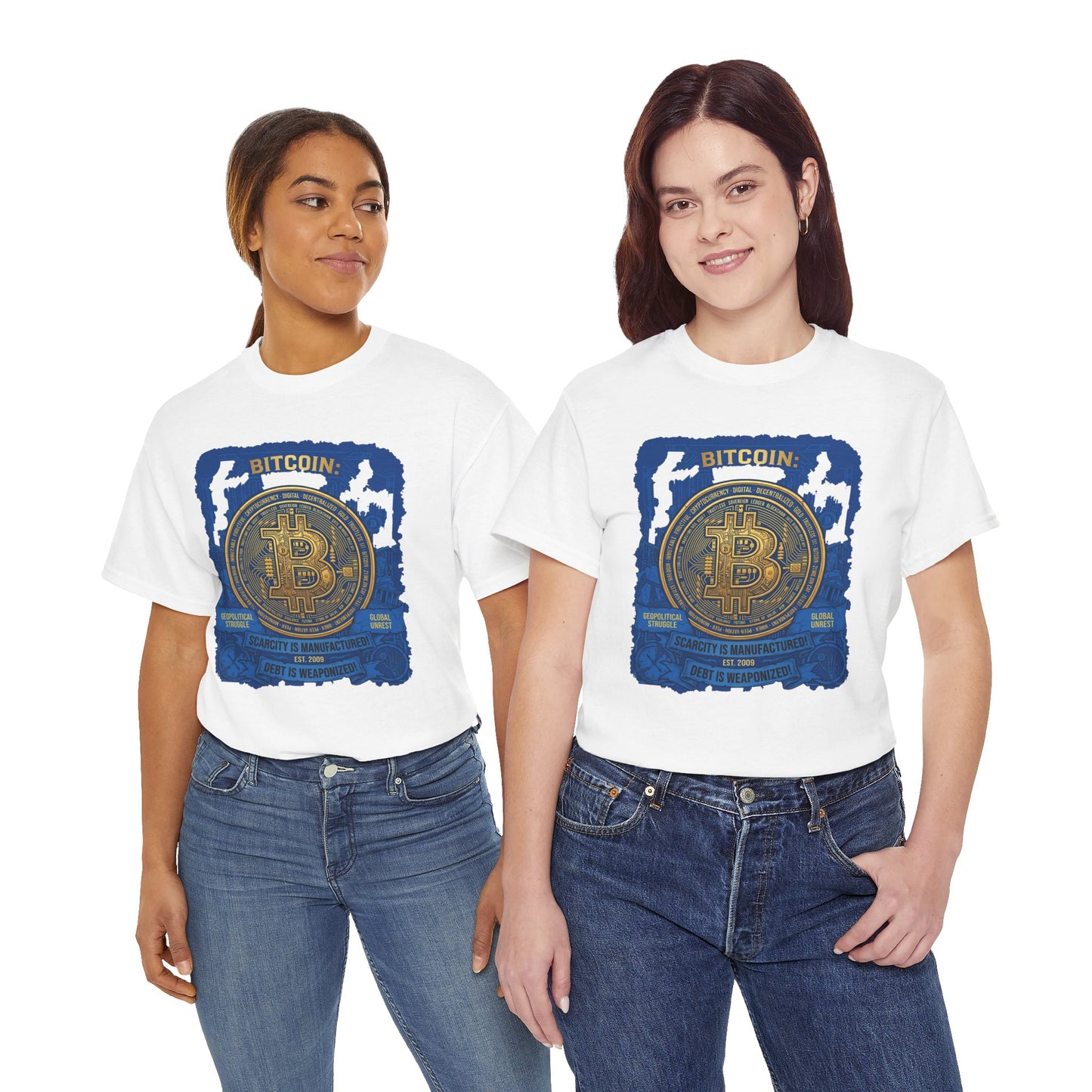Bitcoin Vintage Coin Graphic Tee — Crypto Enthusiast T-Shirt