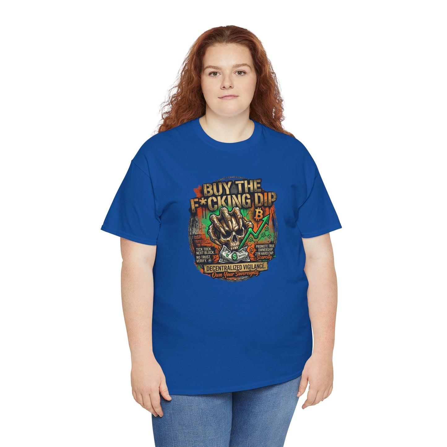 Buy The F*cking Dip Graphic Tee — Stock Market Crypto HODL Trading Shirt