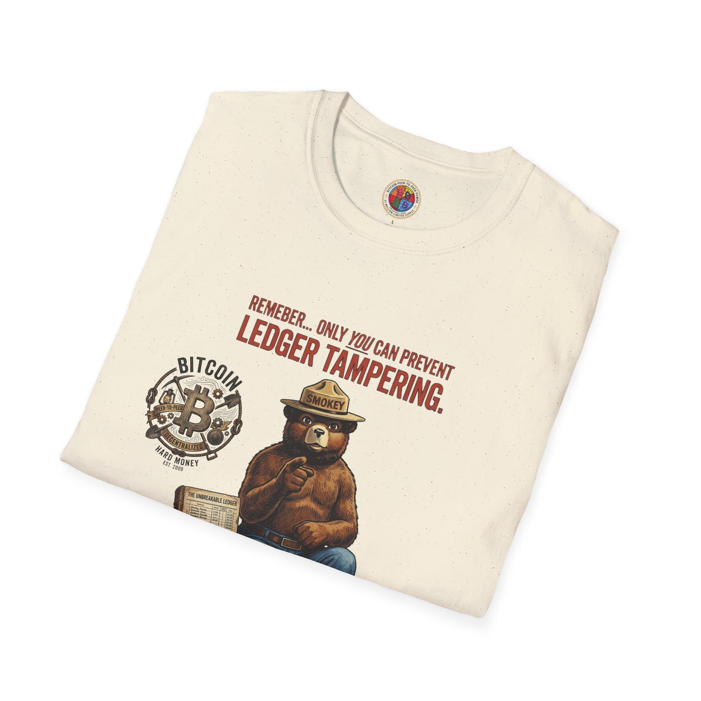 Smokey the Bear Bitcoin T-Shirt — Decentralization Design