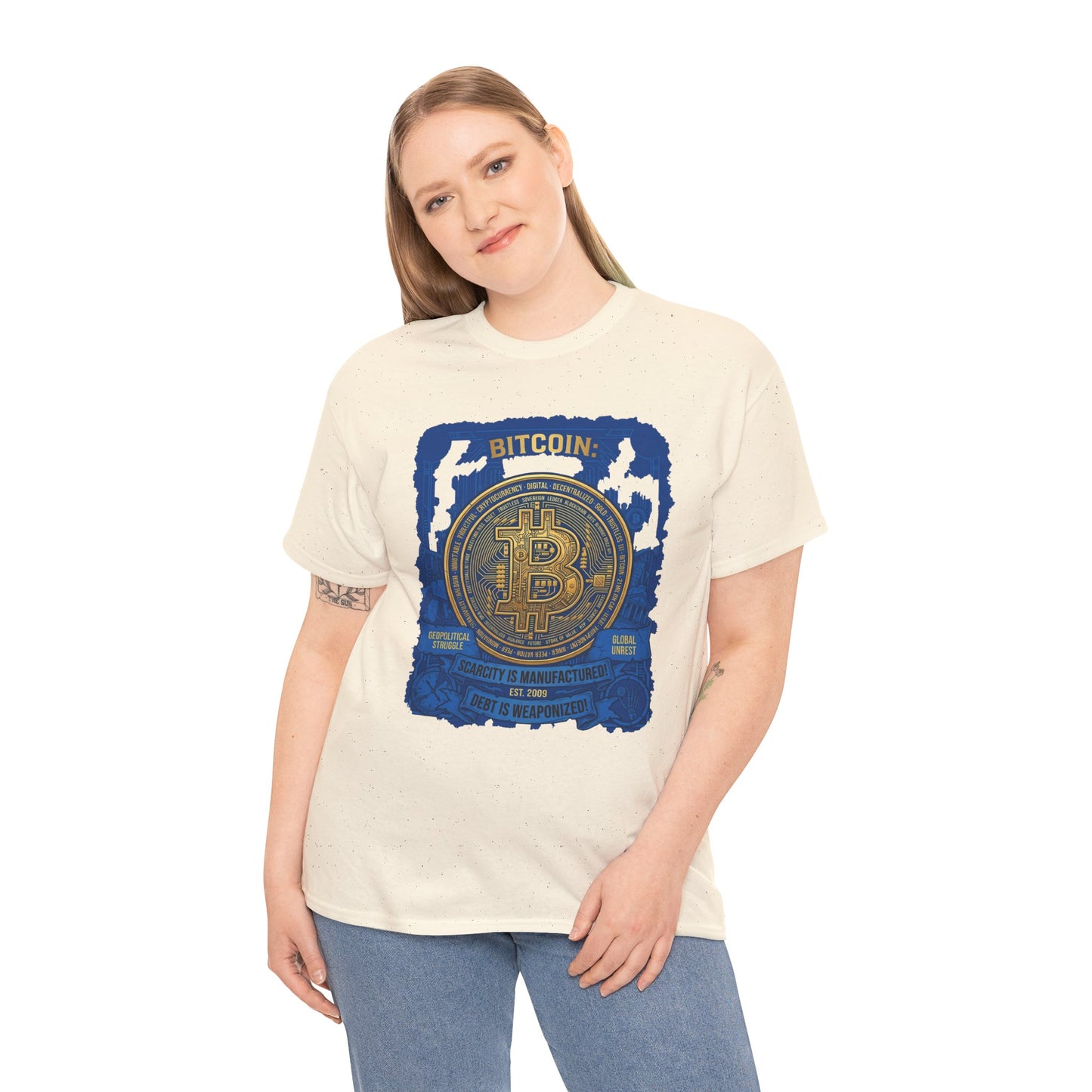 Bitcoin Vintage Coin Graphic Tee — Crypto Enthusiast T-Shirt