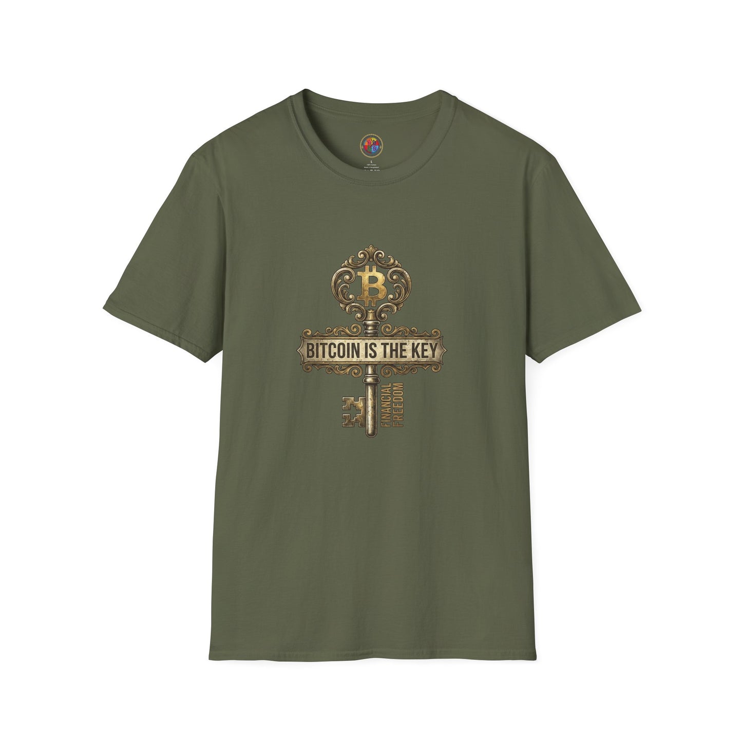 Bitcoin Is The Key Graphic T-Shirt — Vintage Key Crypto Tee