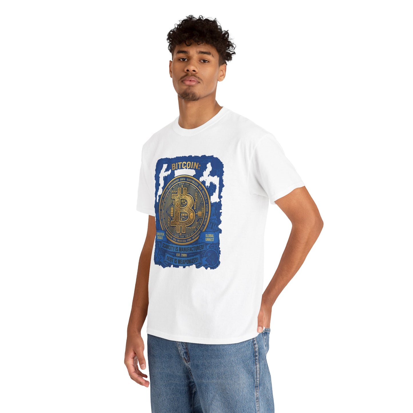 Bitcoin Vintage Coin Graphic Tee — Crypto Enthusiast T-Shirt