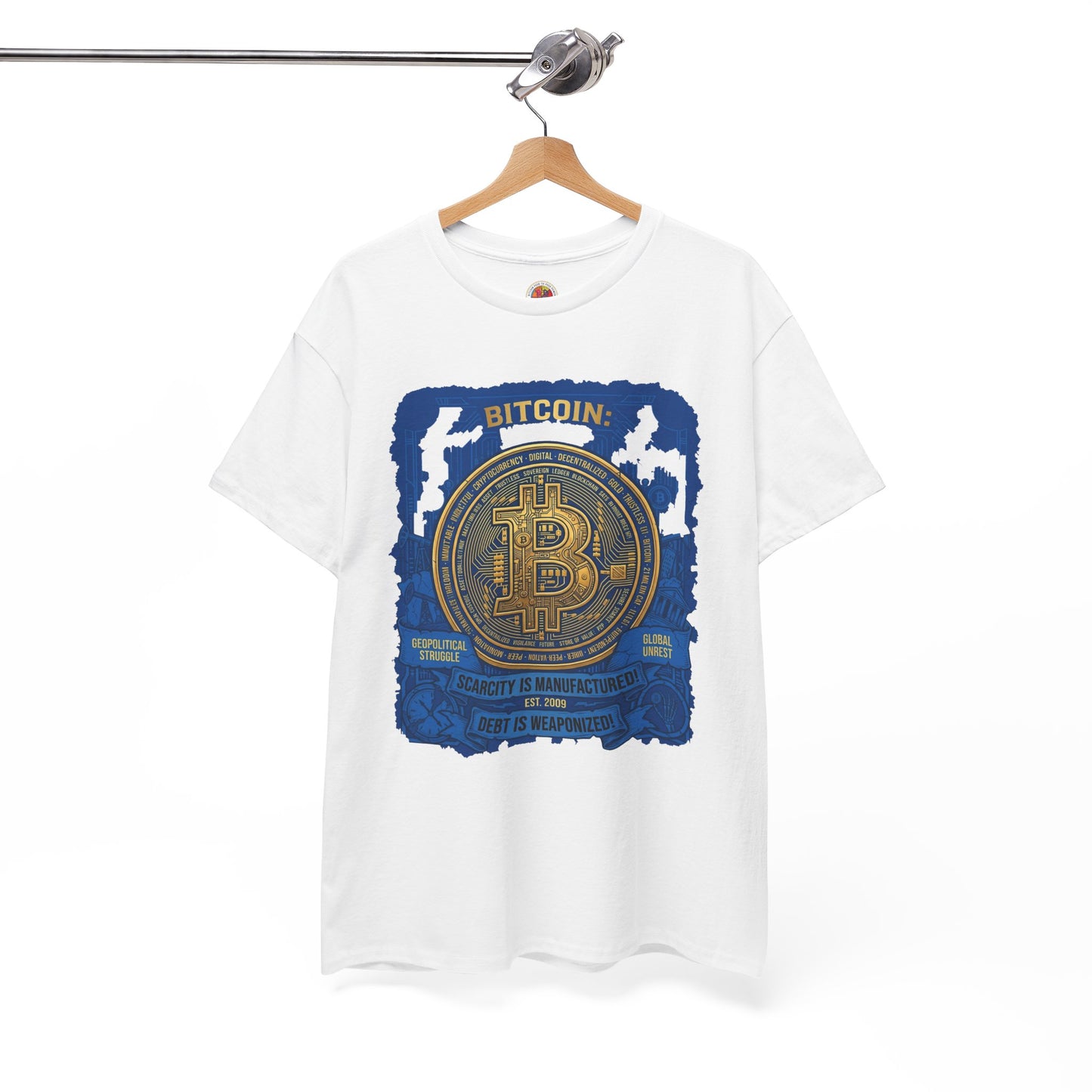 Bitcoin Vintage Coin Graphic Tee — Crypto Enthusiast T-Shirt