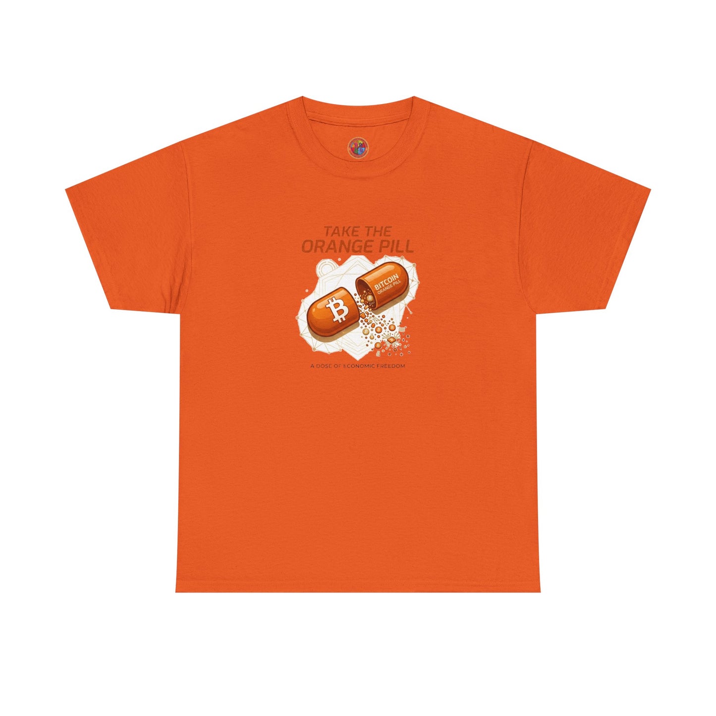 Bitcoin 'Take The Orange Pill' Graphic Tee