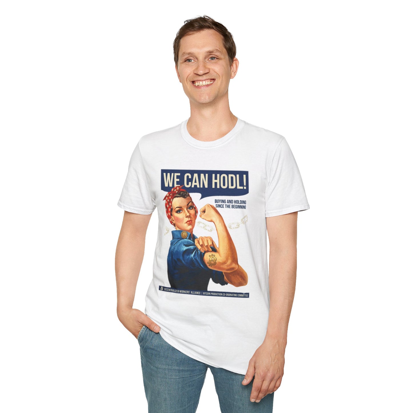 HODL Rosie T-Shirt – We Can HODL! Crypto Investor Retro Tee