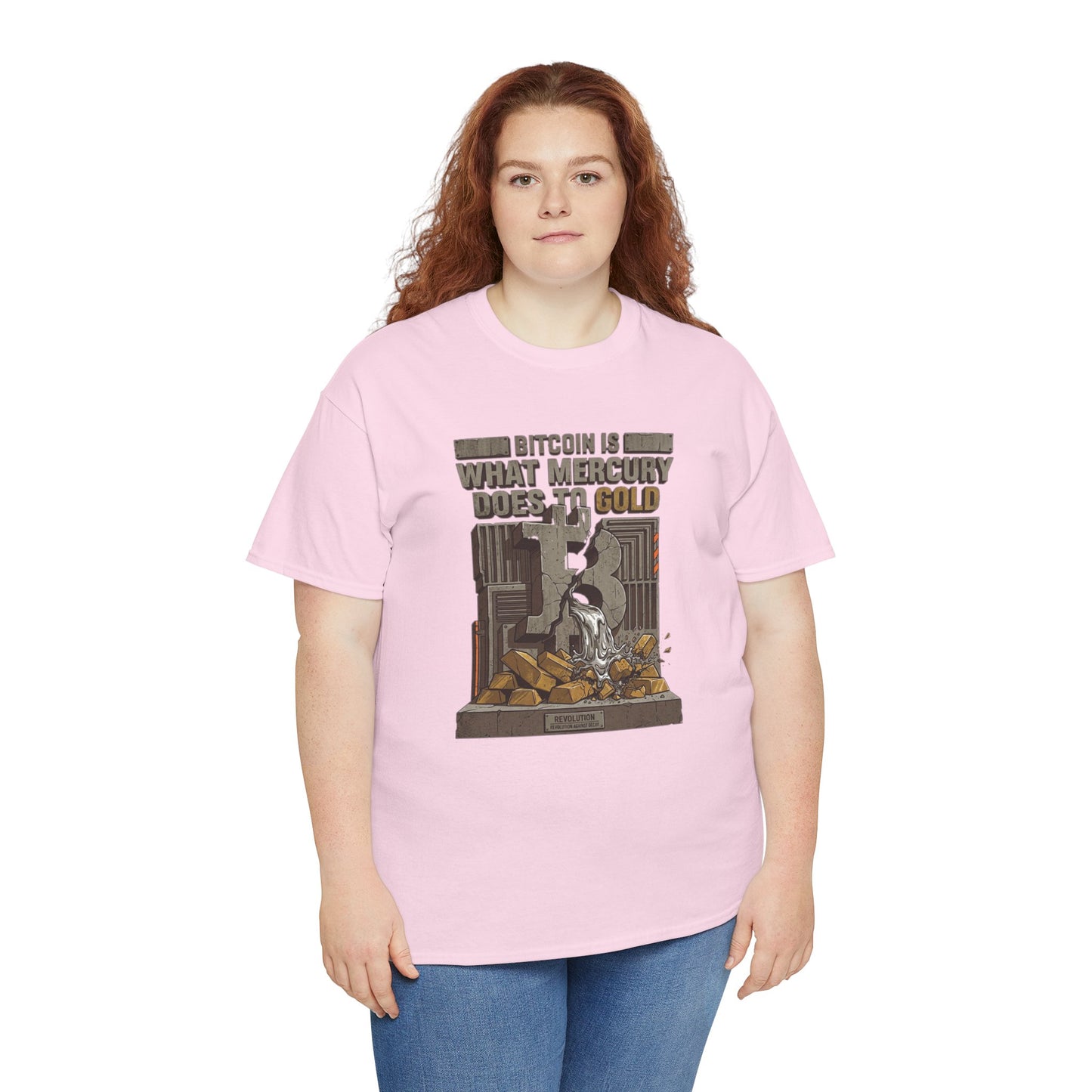 Bitcoin Mercury Effect T-Shirt — "Bitcoin is what mercury does to gold" Graphic Tee