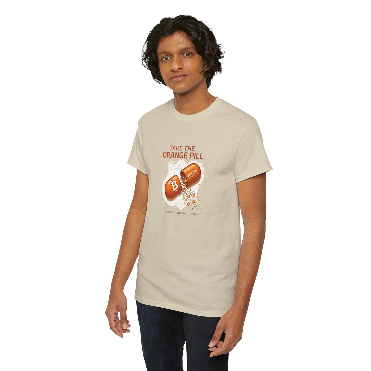 Bitcoin 'Take The Orange Pill' Graphic Tee